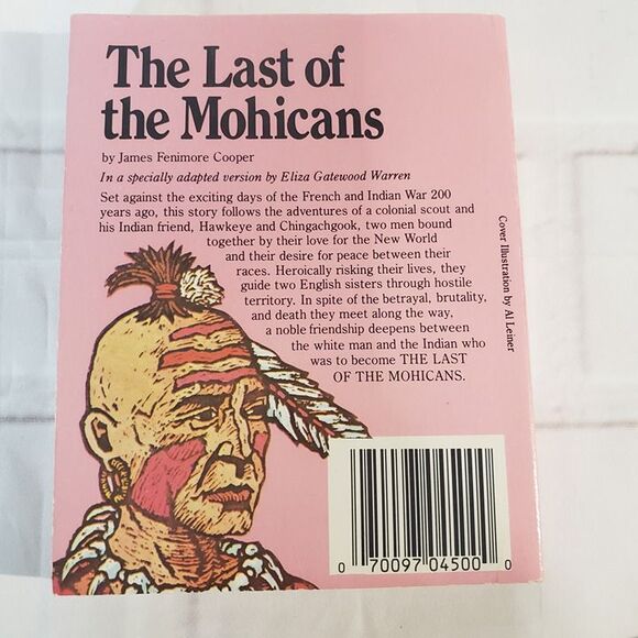 Vintage Illustrated Classis The Last of the Mohicans Mini PB Book Adapted Kids - Picture 2 of 8